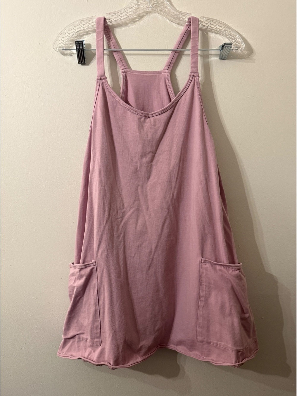 Boutique dusty lilac/mauve cotton romper dress - M